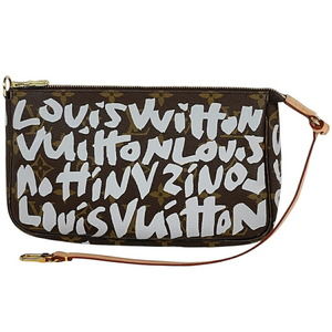 Louis Vuitton Argent Graffiti Pochette Accessoires Accessory Pouch